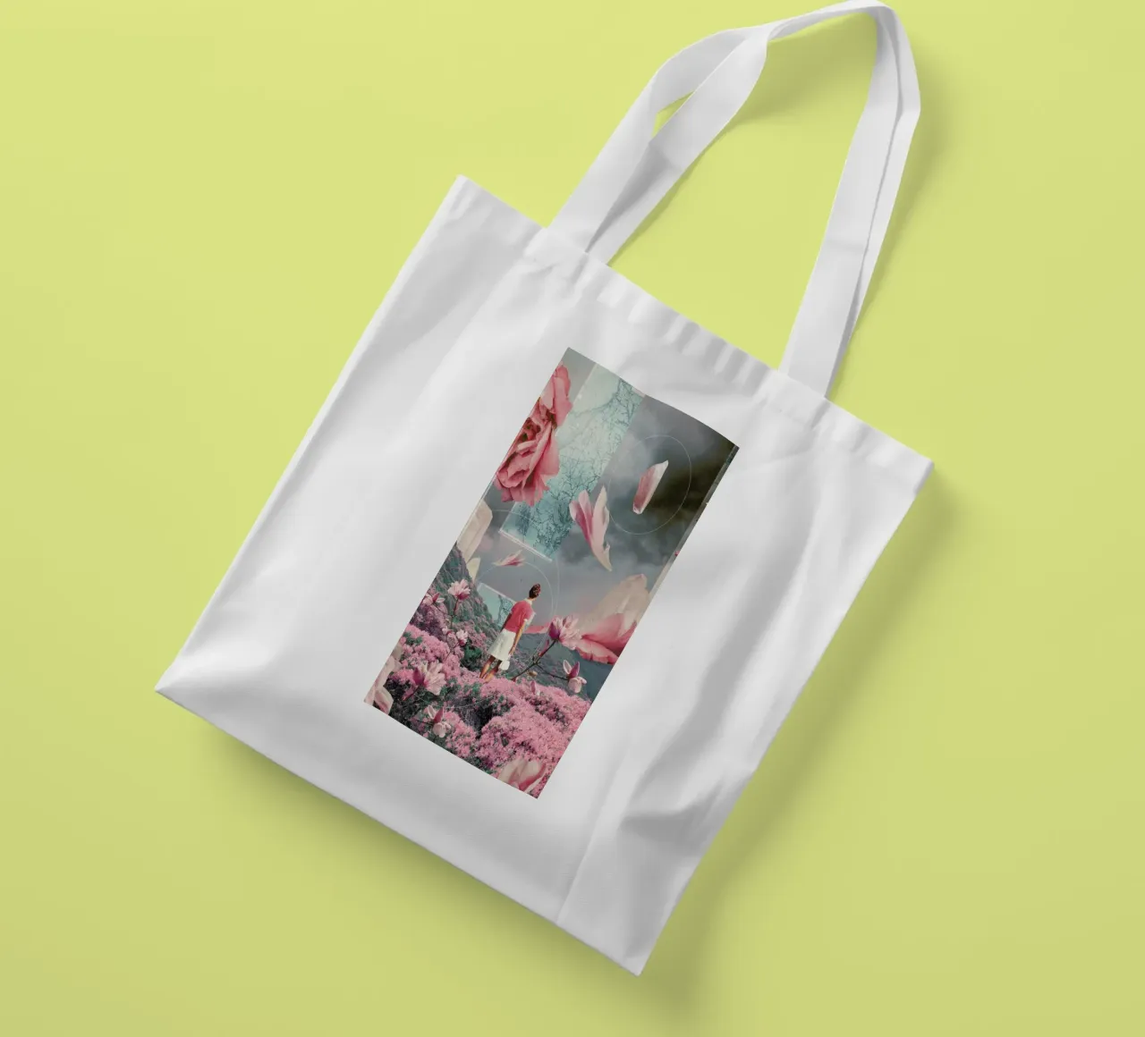 Trying To Accept The Distance borsa in juta da Frank Moth