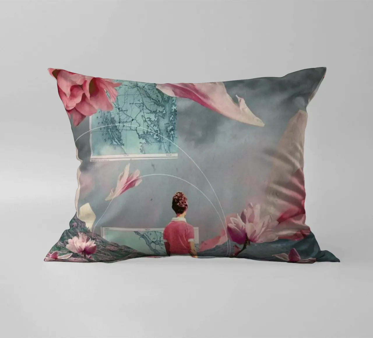 Trying To Accept The Distance cuscino da Frank Moth