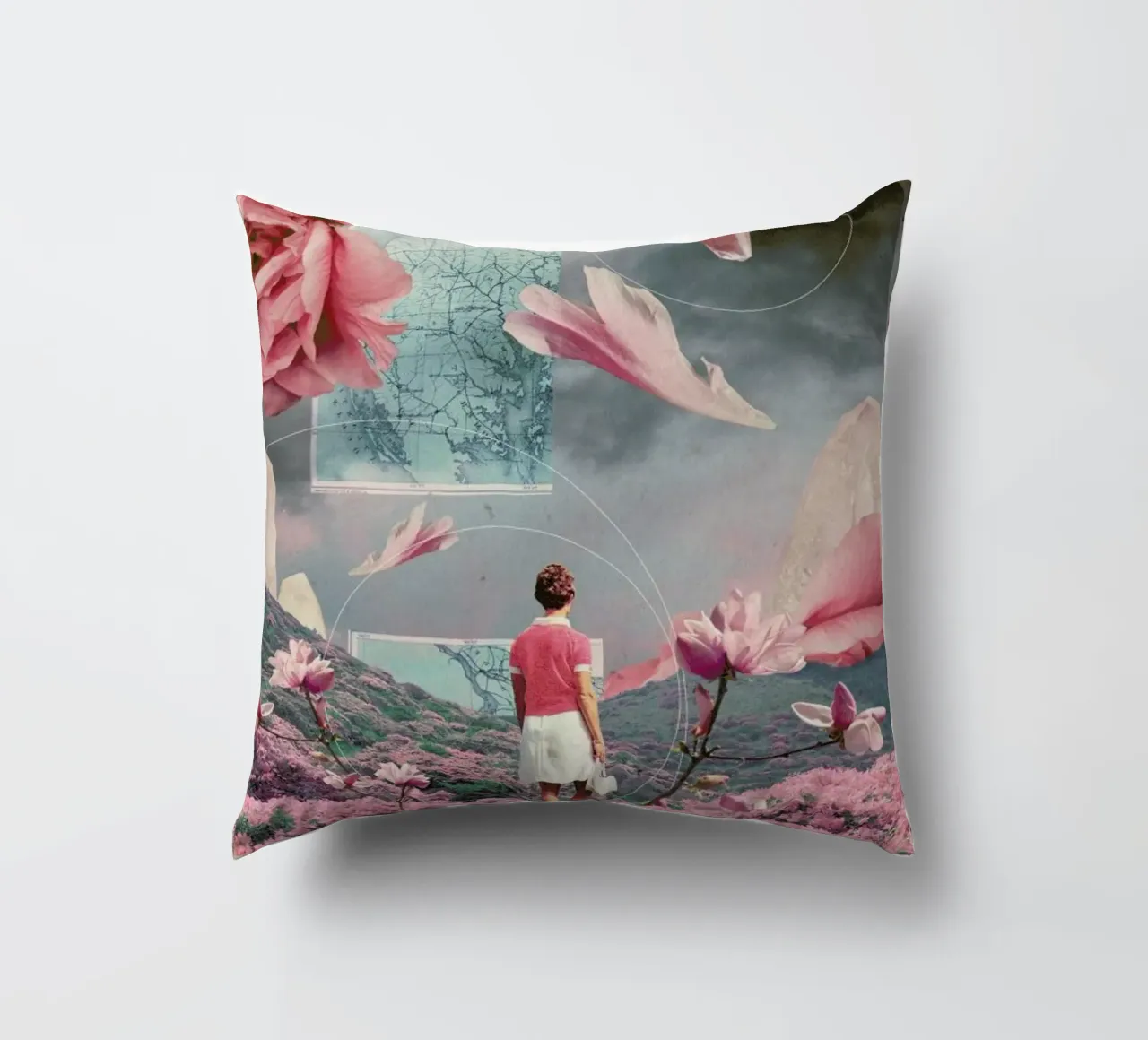 Trying To Accept The Distance cuscino da Frank Moth