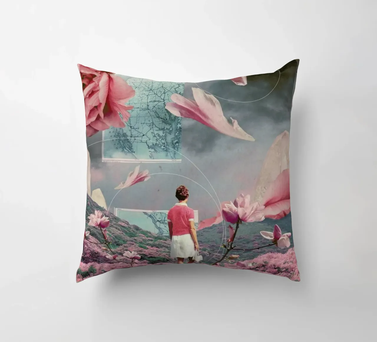 Trying To Accept The Distance cuscino da Frank Moth