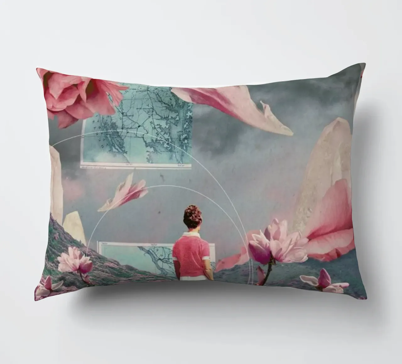 Trying To Accept The Distance cuscino da Frank Moth