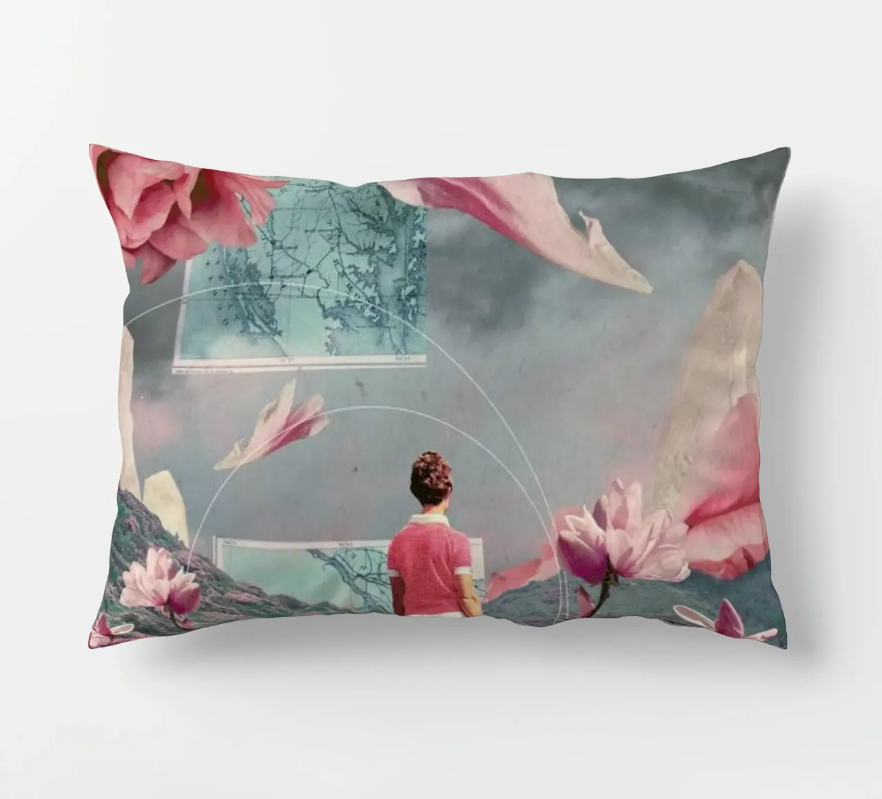 Trying To Accept The Distance cuscino da Frank Moth