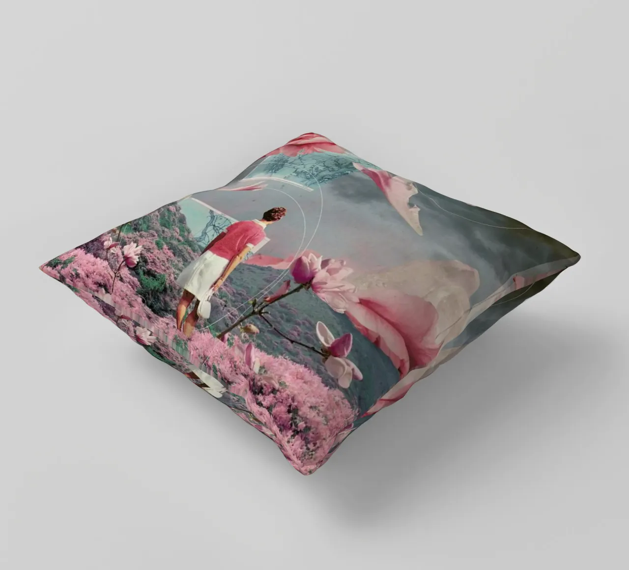 Trying To Accept The Distance cuscino da Frank Moth