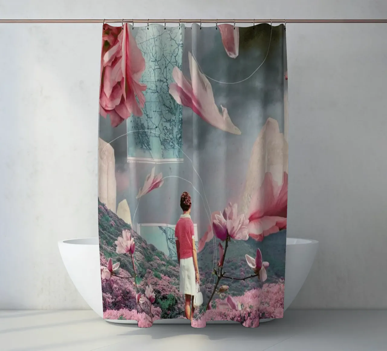 Trying To Accept The Distance tenda da doccia da Frank Moth