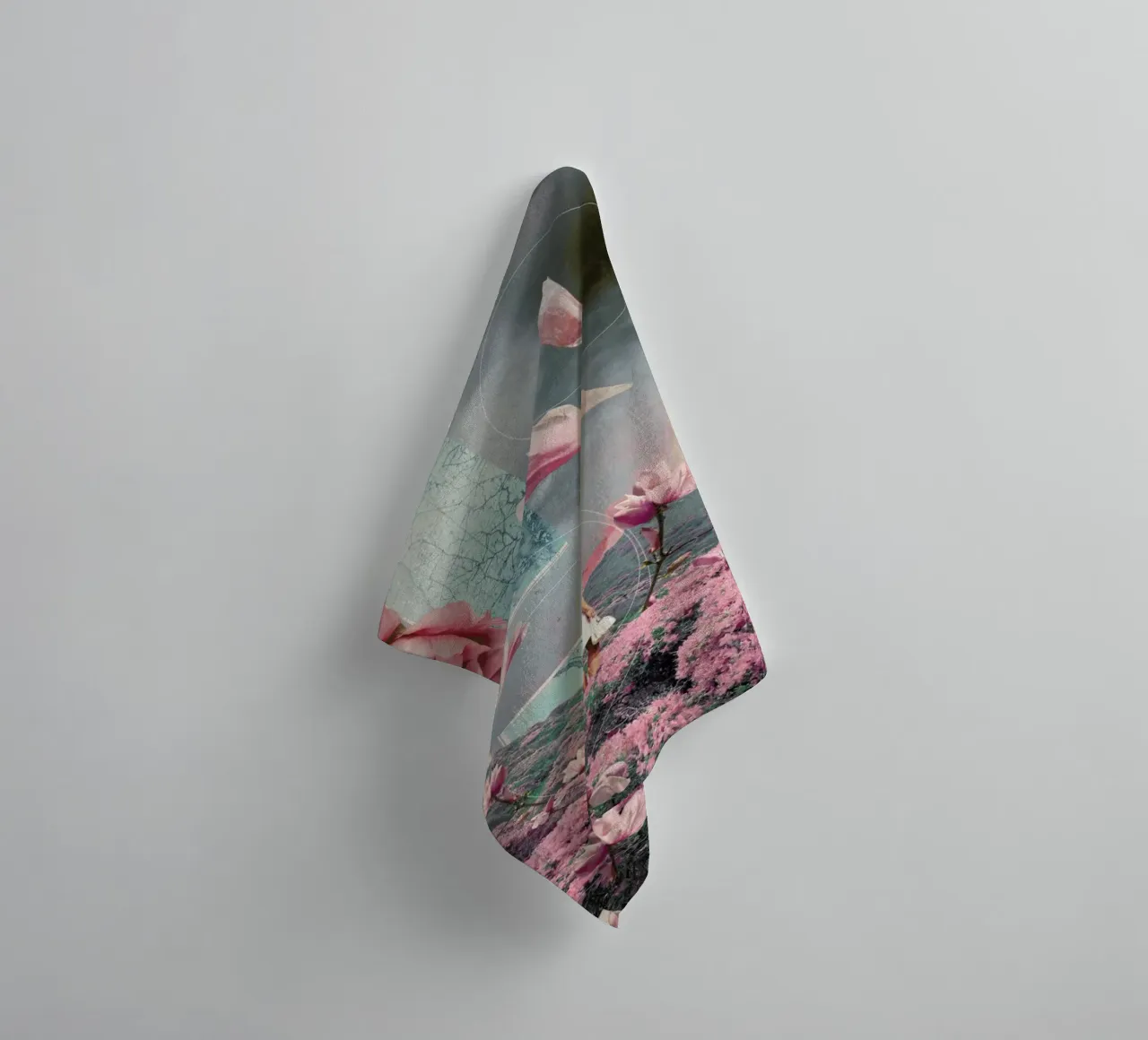 Trying To Accept The Distance towel by Frank Moth