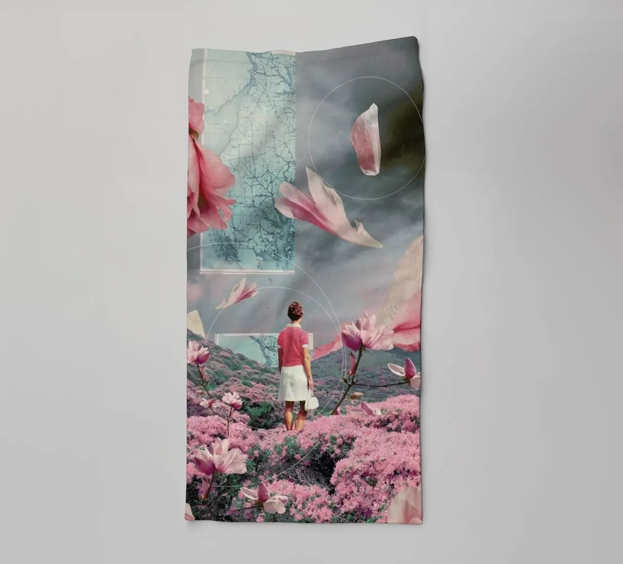 Trying To Accept The Distance towel by Frank Moth