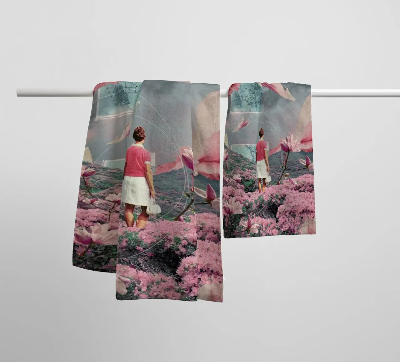 Trying To Accept The Distance towel by Frank Moth