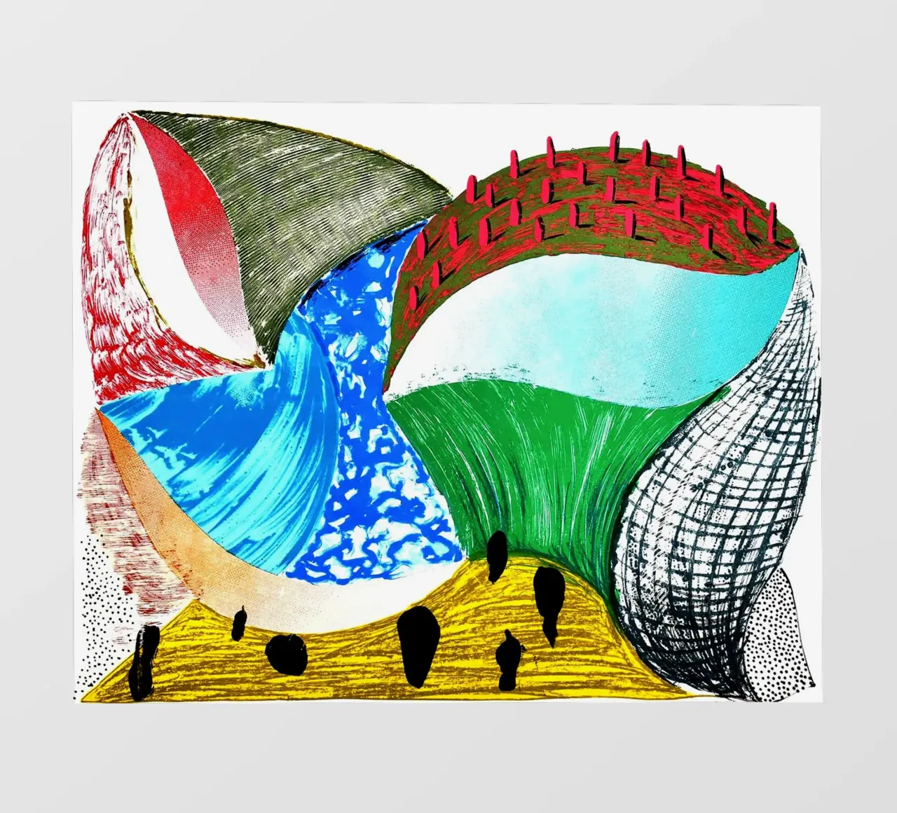 Paesaggio contemporaneo britannico 1993 pellicola backlit da Ettyhmoz