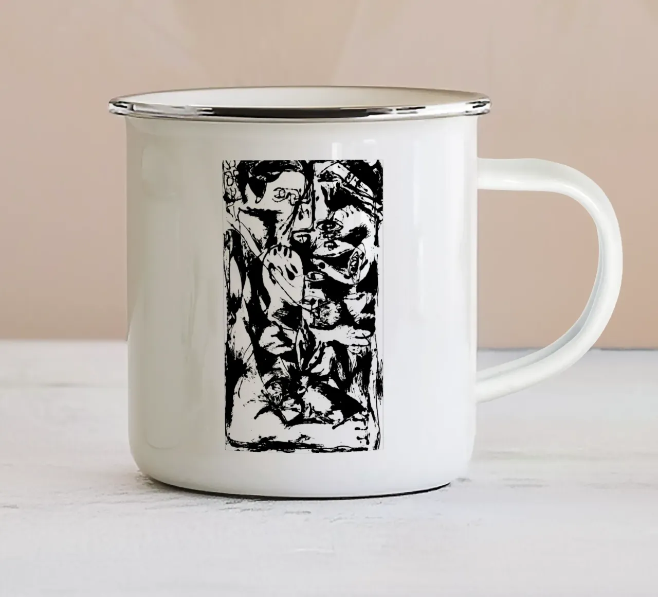 Expression enamel mug by Ettyhmoz