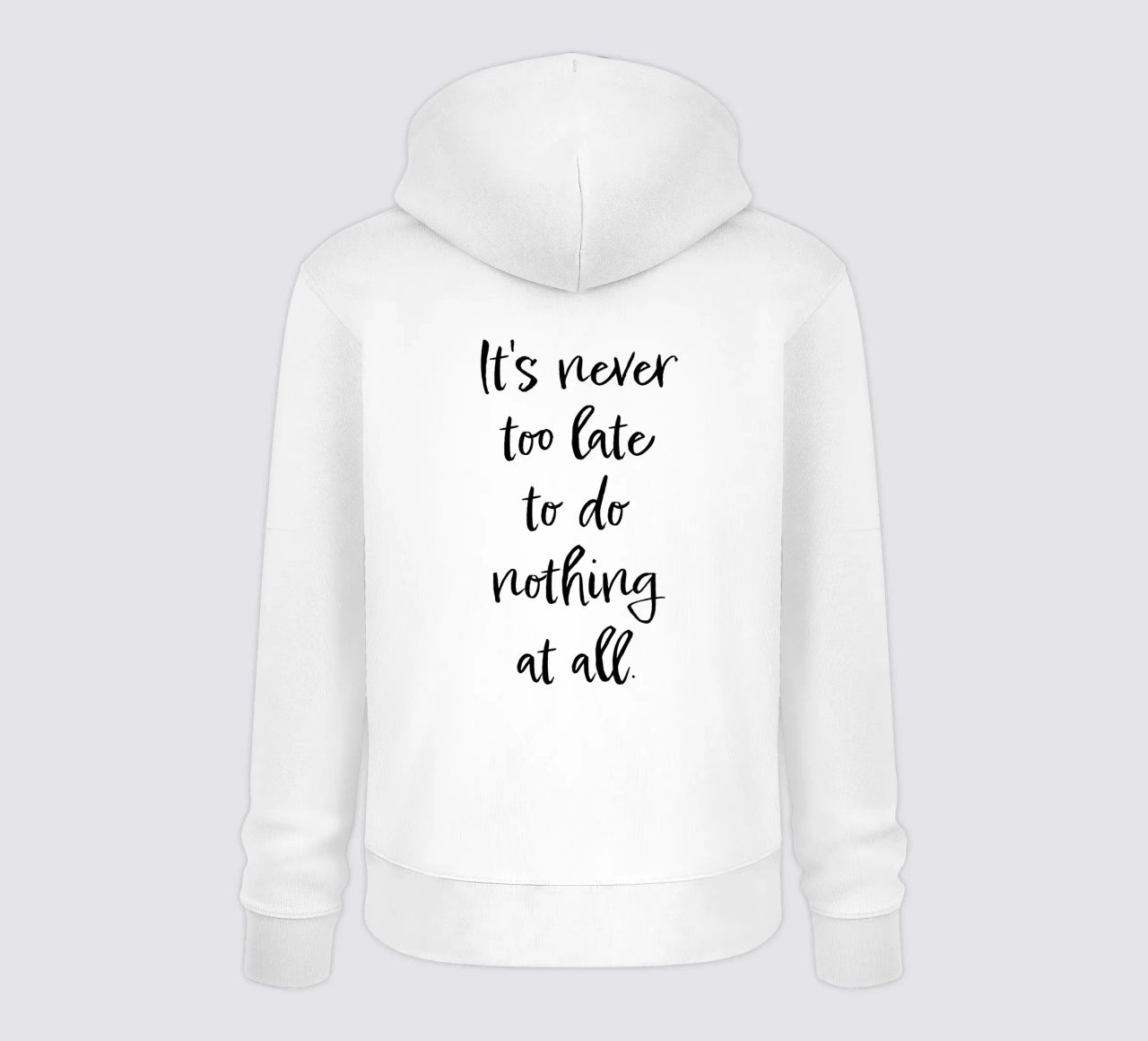 It's never too late felpa con cappuccio da Suuuper Prints