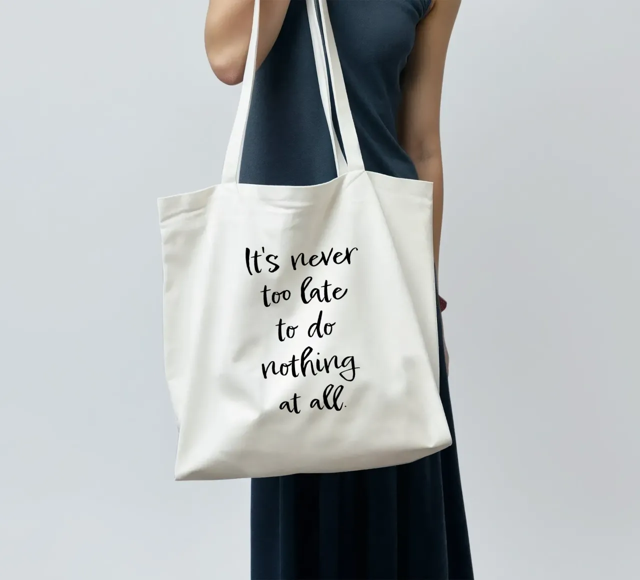 It's never too late Jutebeutel von Suuuper Prints
