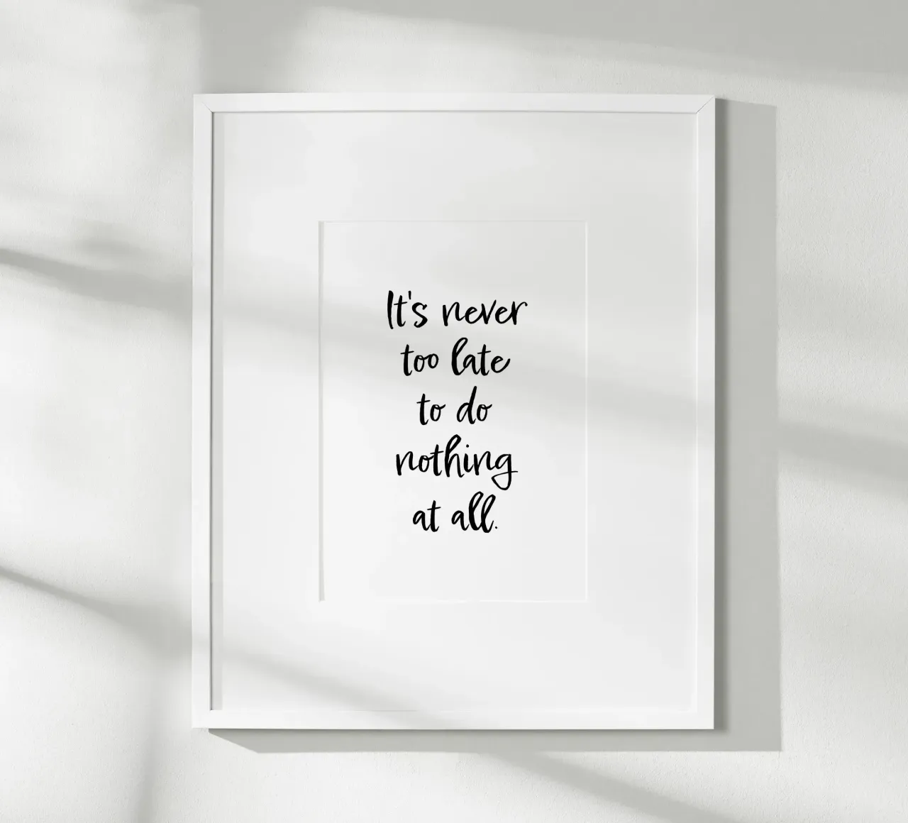 It's never too late carta hahnemühle da Suuuper Prints