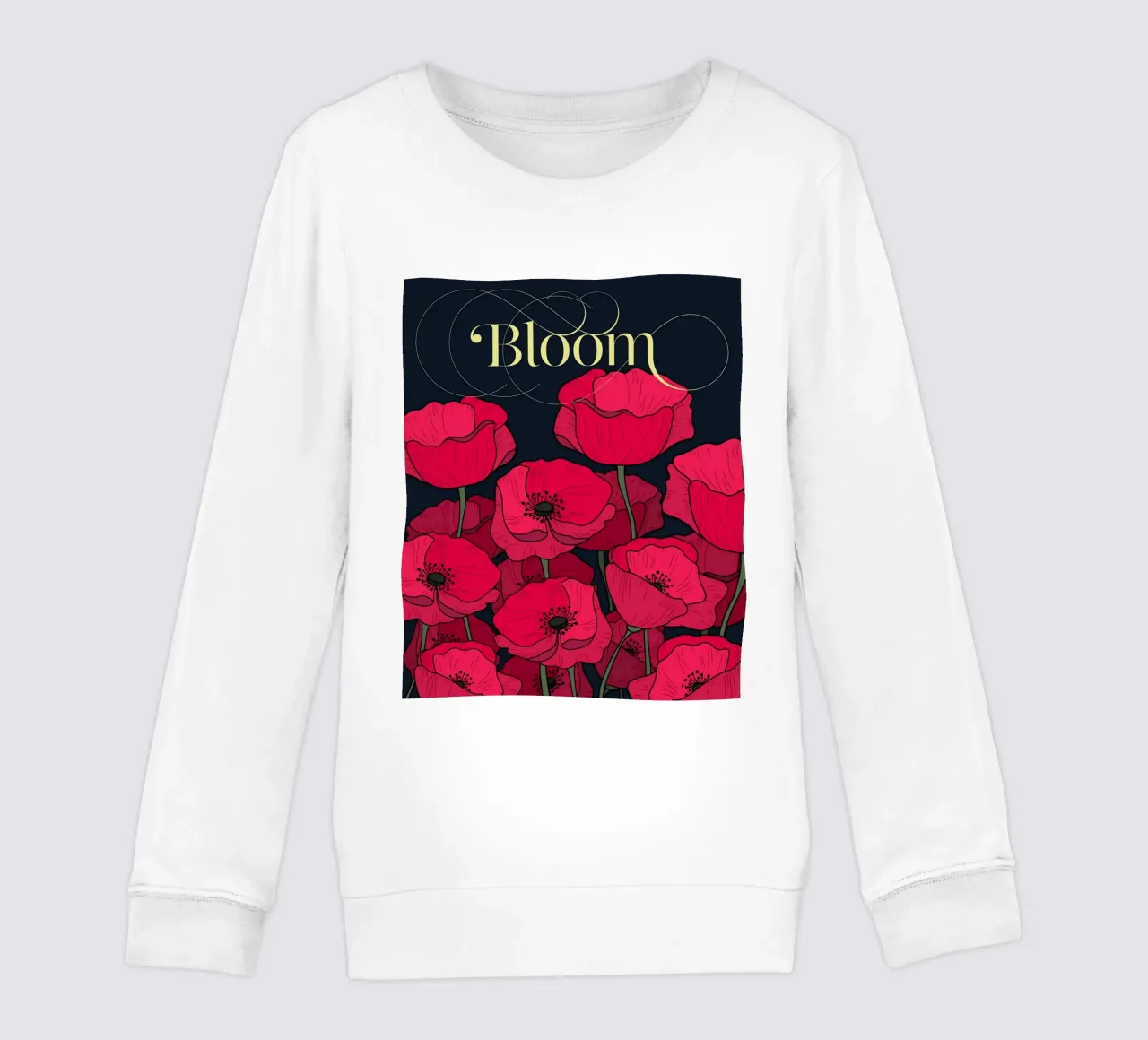 Bloom Fluo Version felpa bambino da designdn