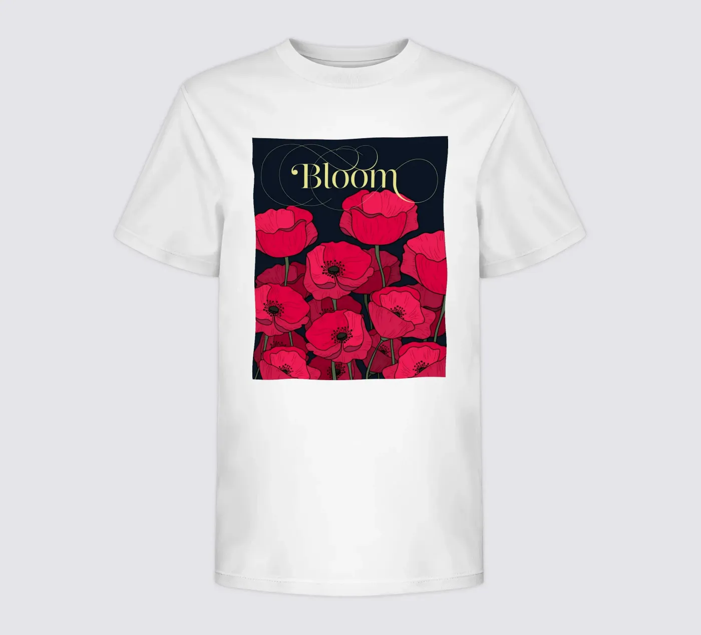 Bloom Fluo Version kinder t-shirt van DesigndN