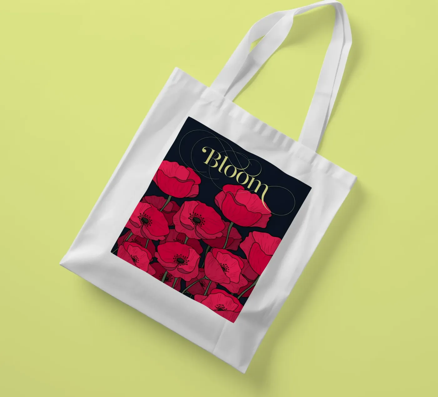 Bloom Fluo Version tote bag by DesigndN