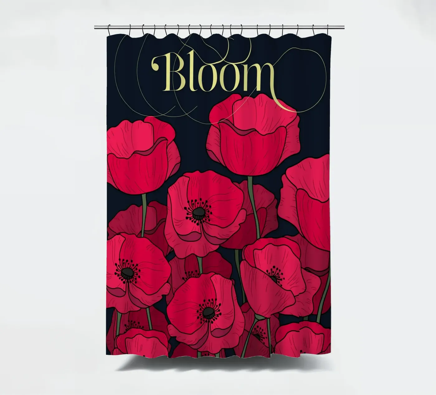 Bloom Fluo Version Duschvorhang von DesigndN