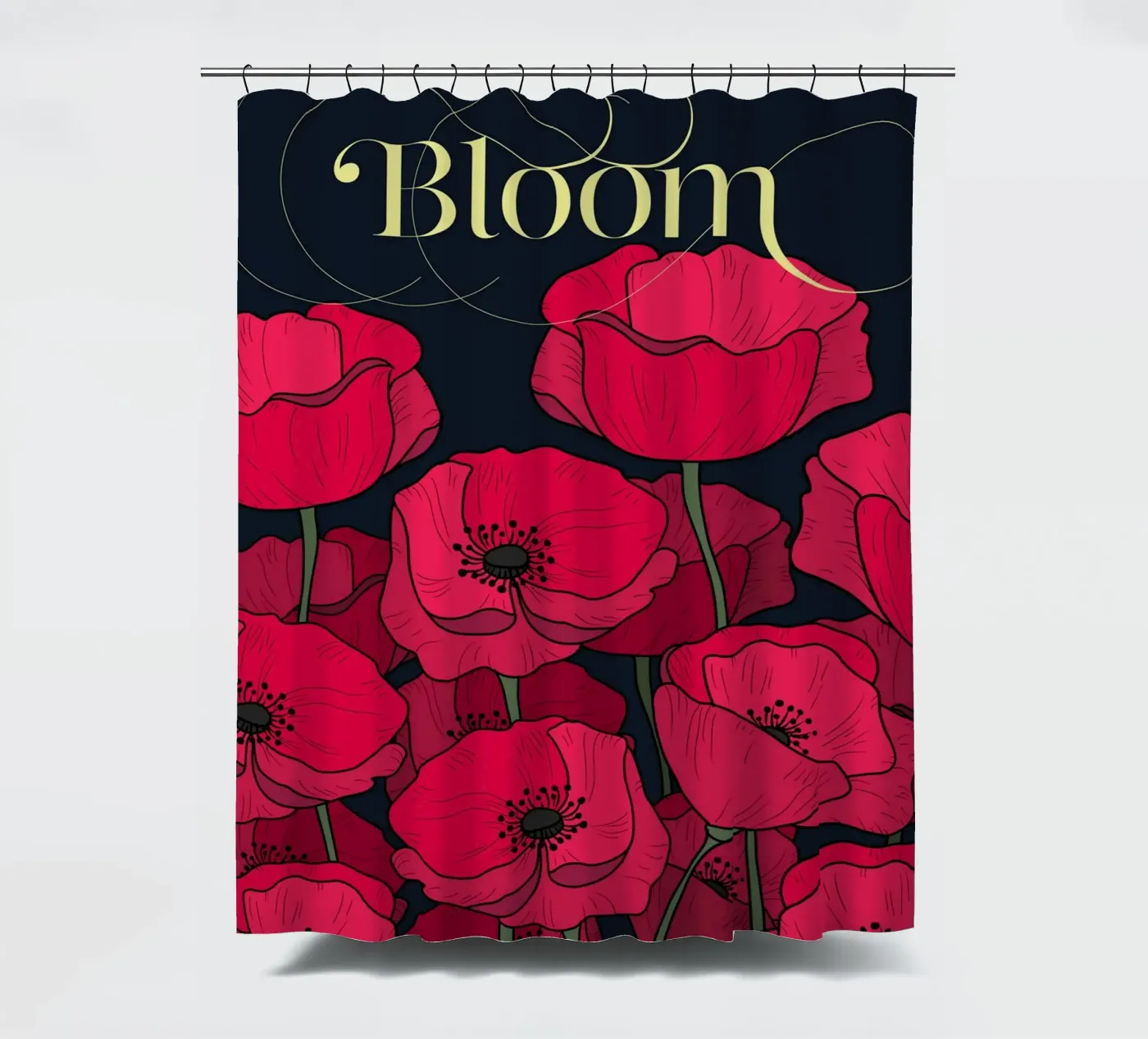 Bloom Fluo Version Duschvorhang von DesigndN