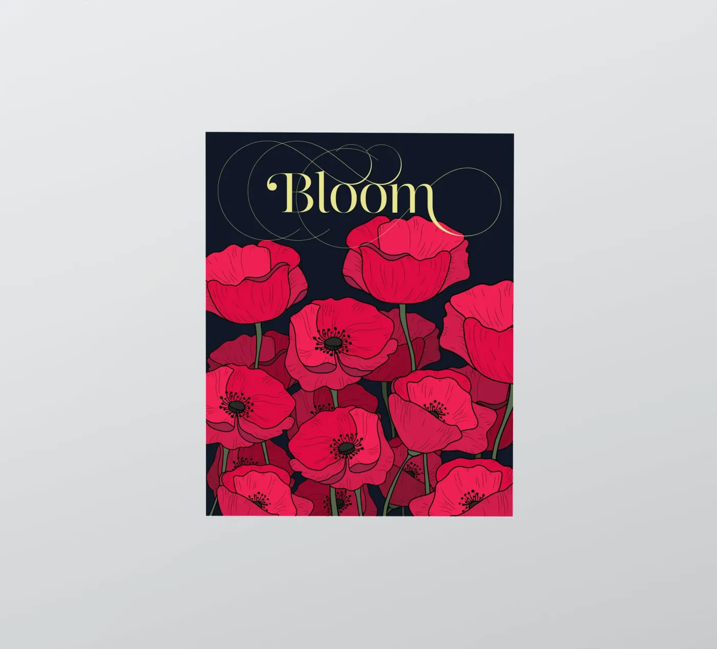 Bloom Fluo Version sticker van DesigndN