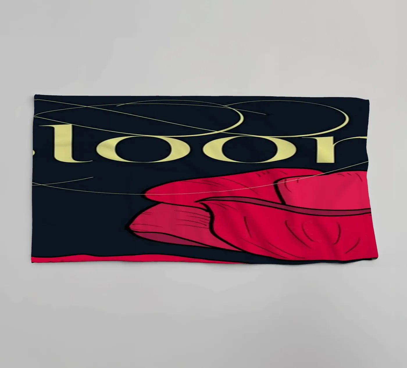 Bloom Fluo Version Handtuch von DesigndN