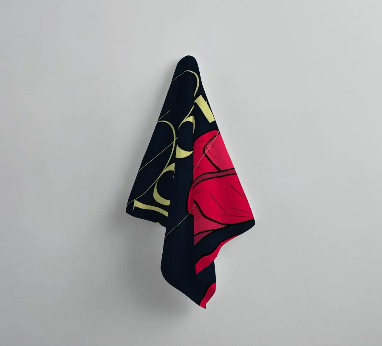 Bloom Fluo Version badhanddoek van DesigndN