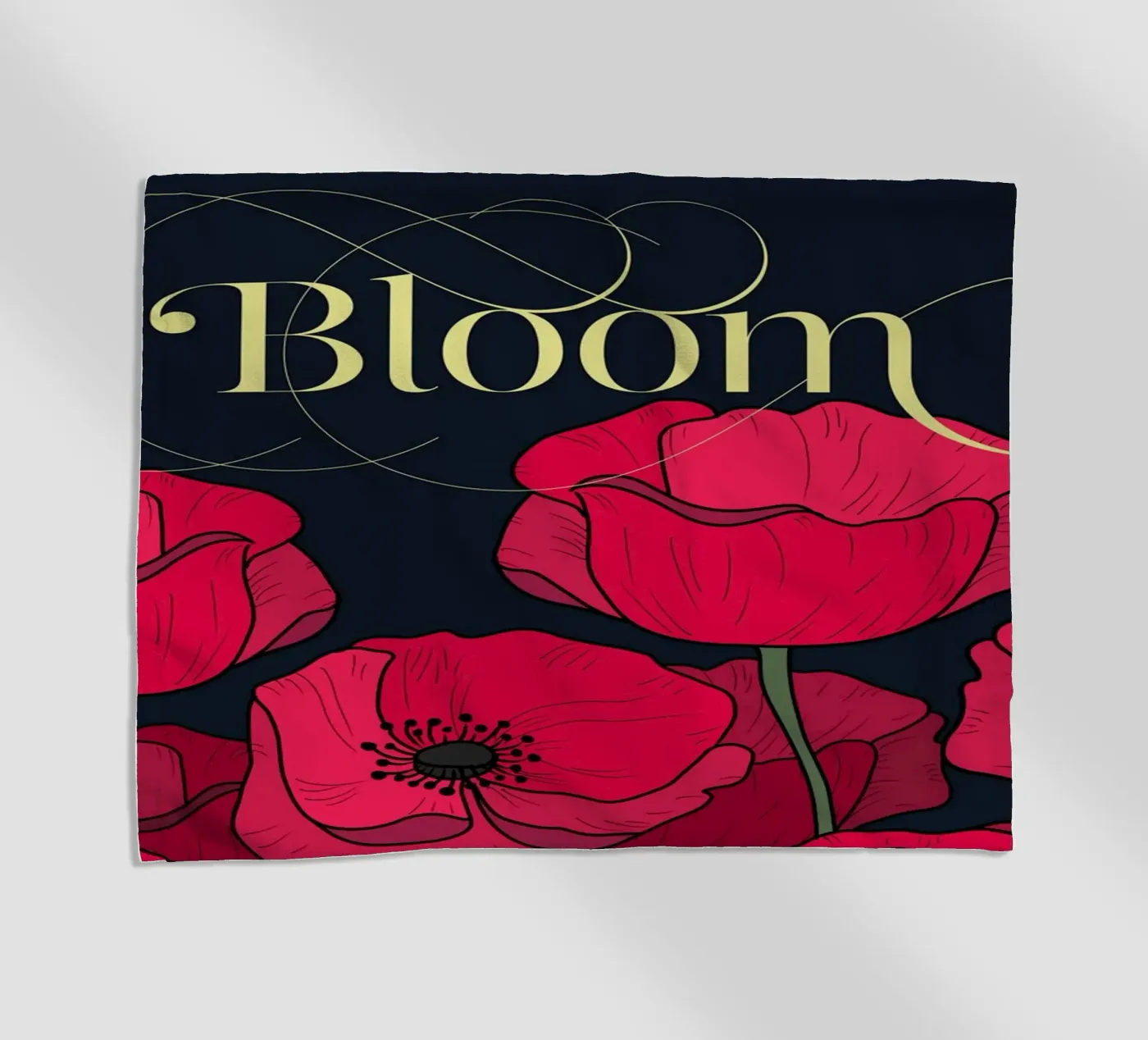 Bloom Fluo Version strandhanddoek van DesigndN