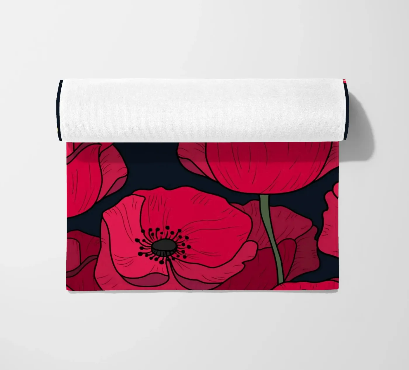 Bloom Fluo Version strandhanddoek van DesigndN