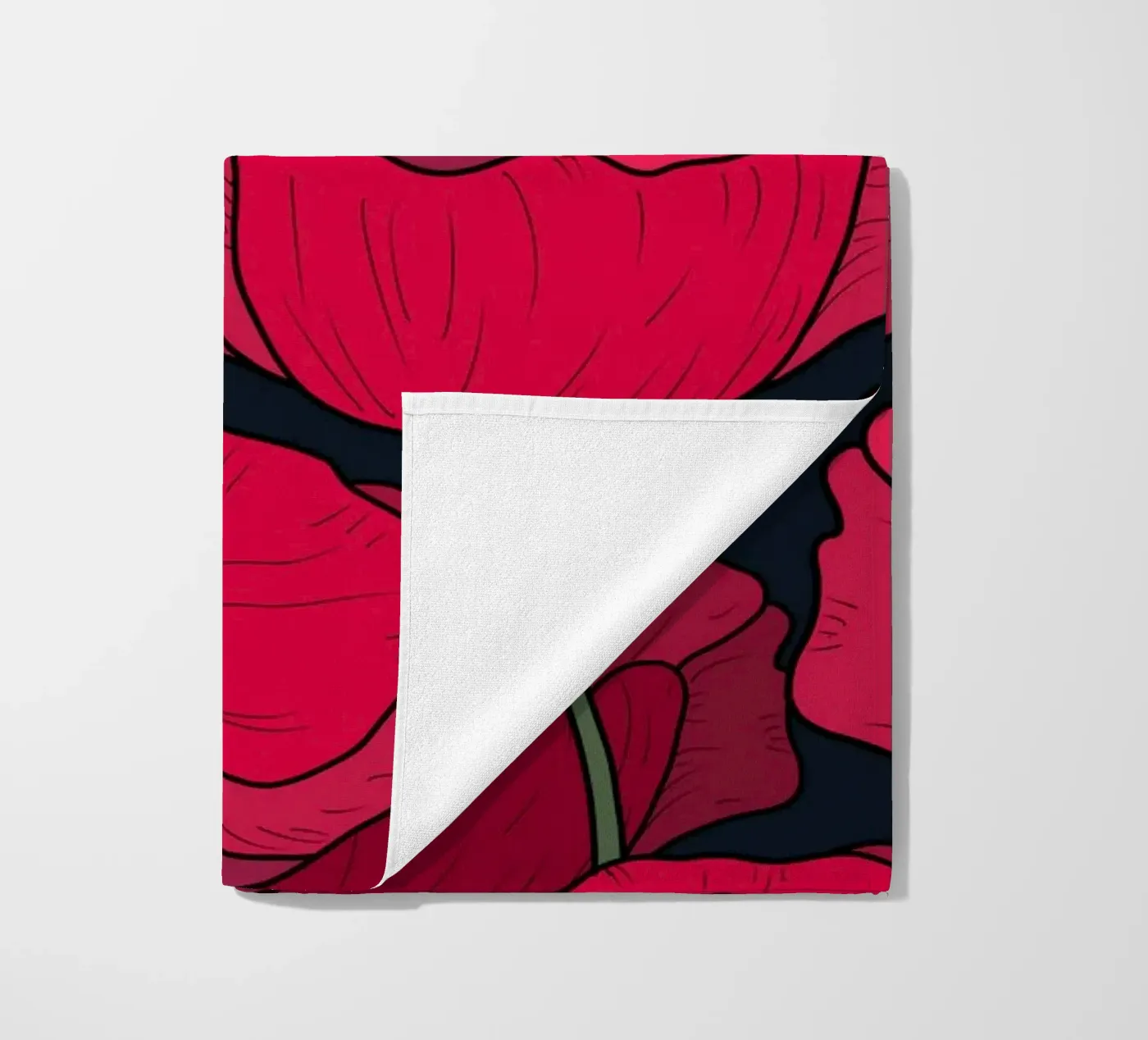 Bloom Fluo Version strandhanddoek van DesigndN