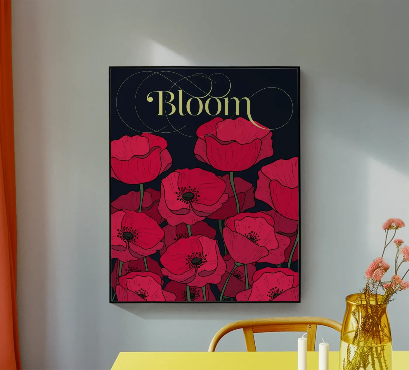 Bloom Fluo Version Acryl-Glas von DesigndN