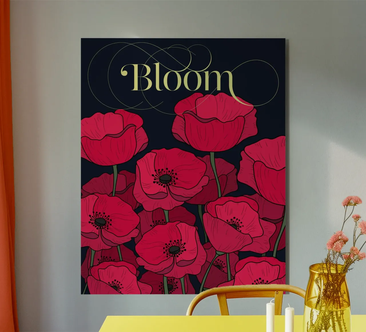 Bloom Fluo Version alluminio dibond da DesigndN