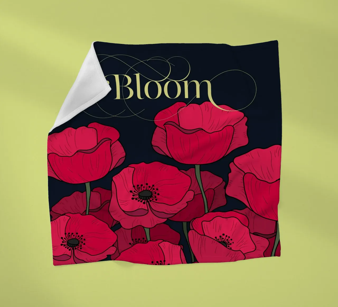 Bloom Fluo Version Fleecedecke von DesigndN