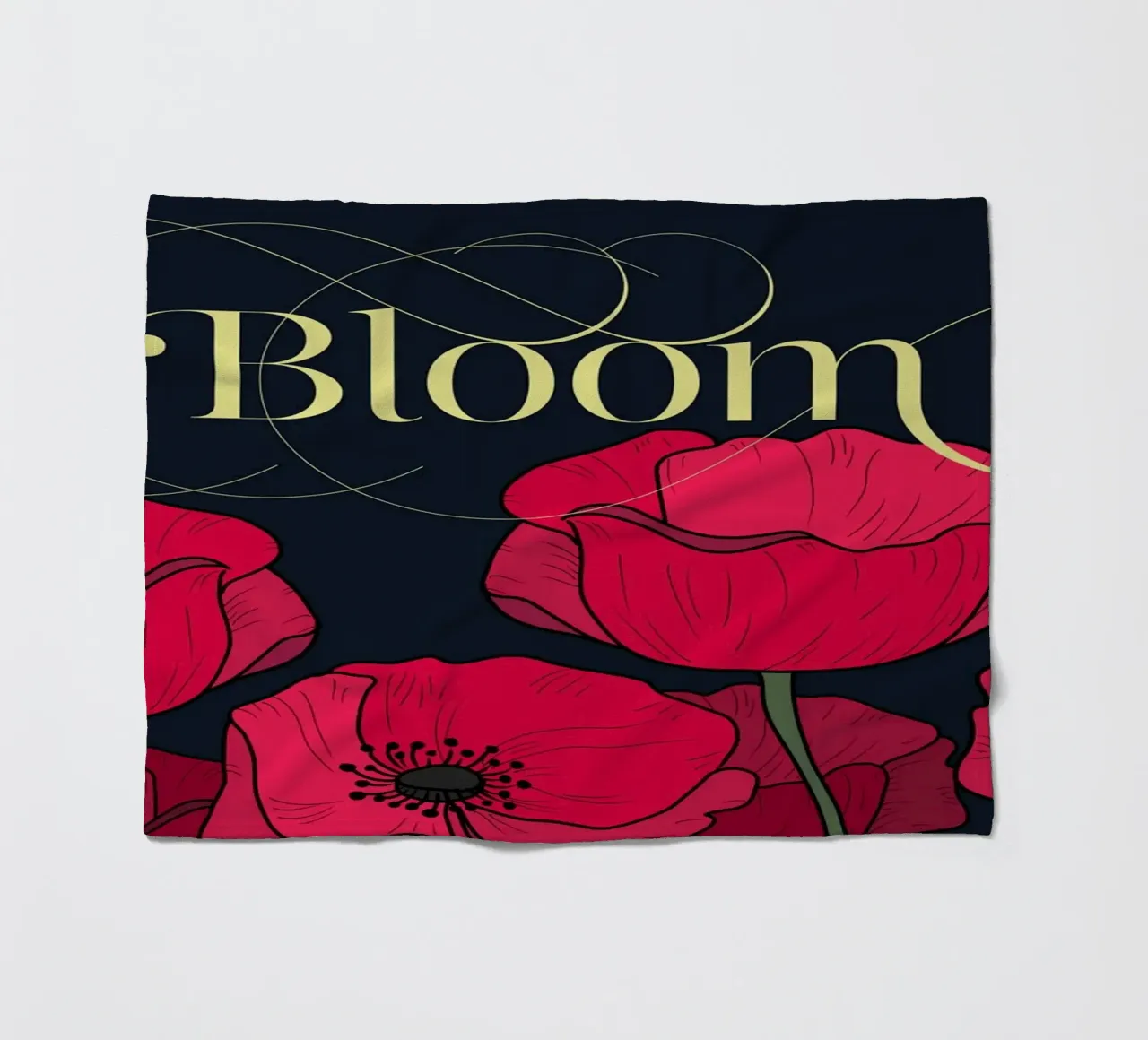 Bloom Fluo Version Fleecedecke von DesigndN