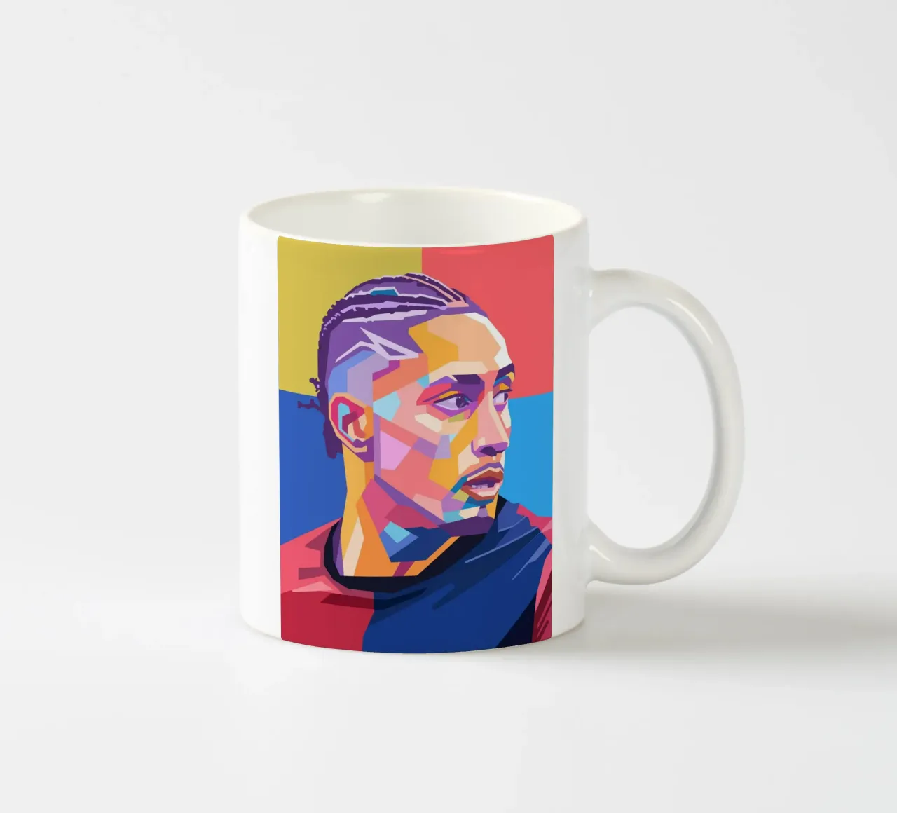 L'icona del calcio Raphinha tazza in ceramica da Hantamrata