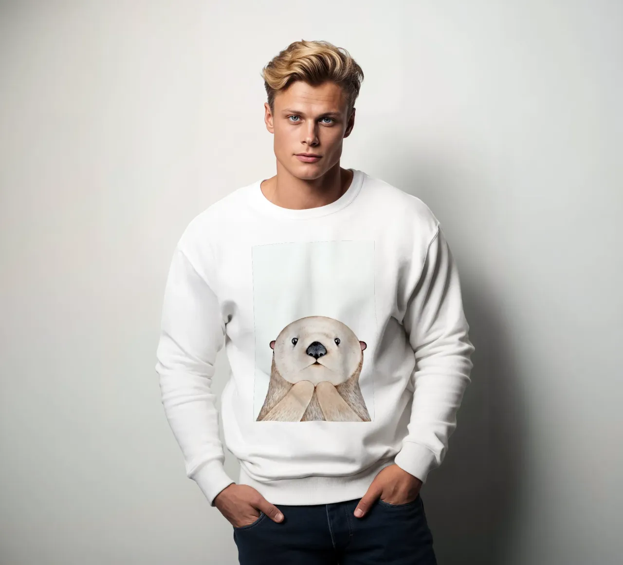 Olle The Otter sudadera de Little Flourishes