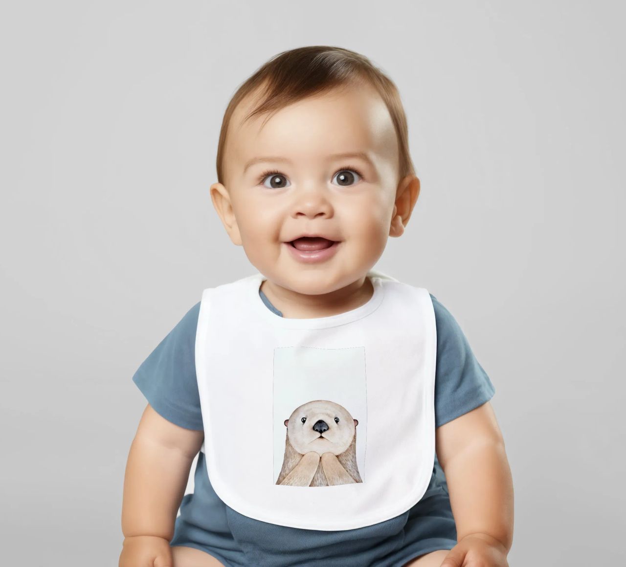 Olle The Otter bavaglino da Little Flourishes