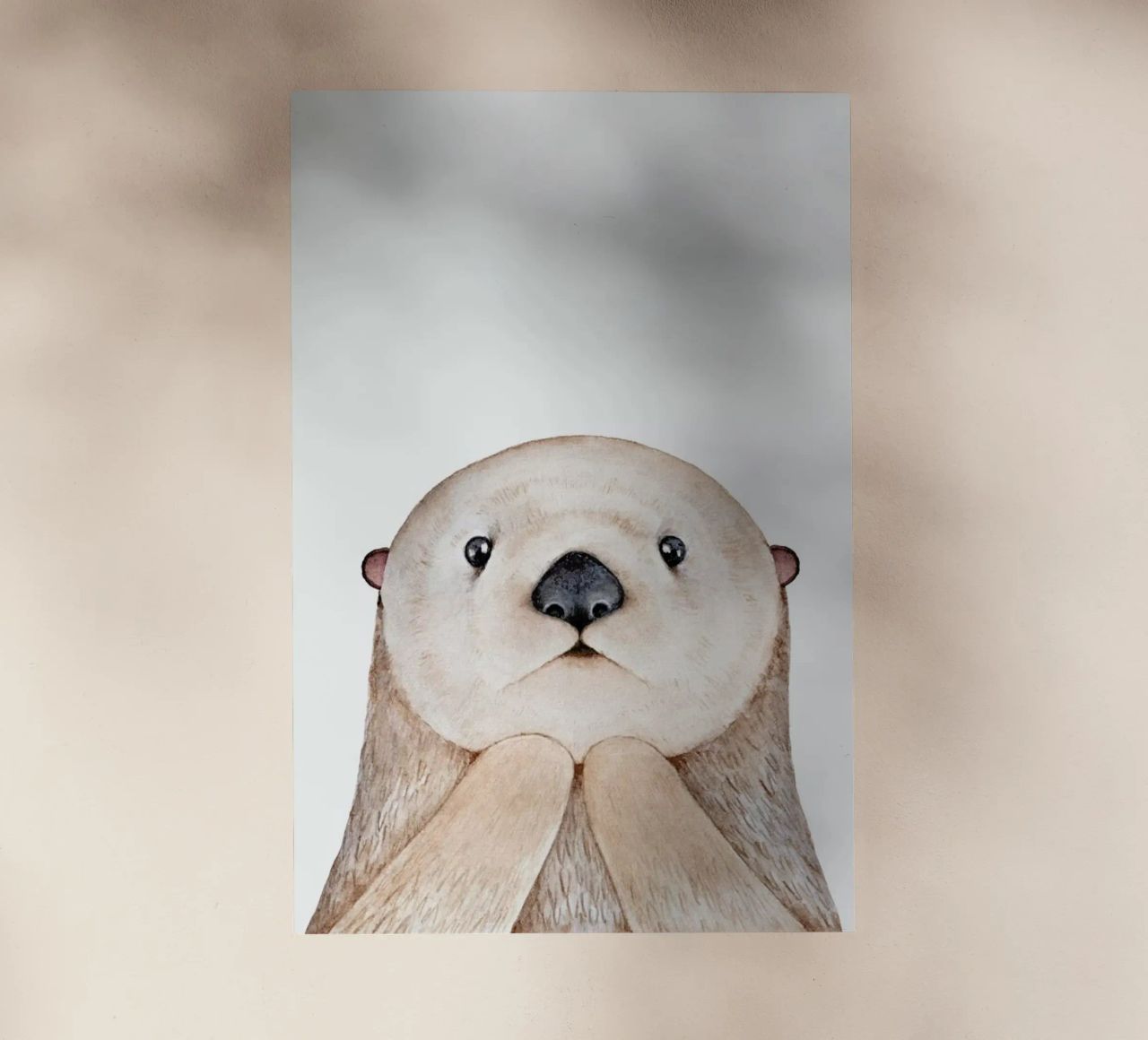 Olle The Otter pellicola backlit da Little Flourishes