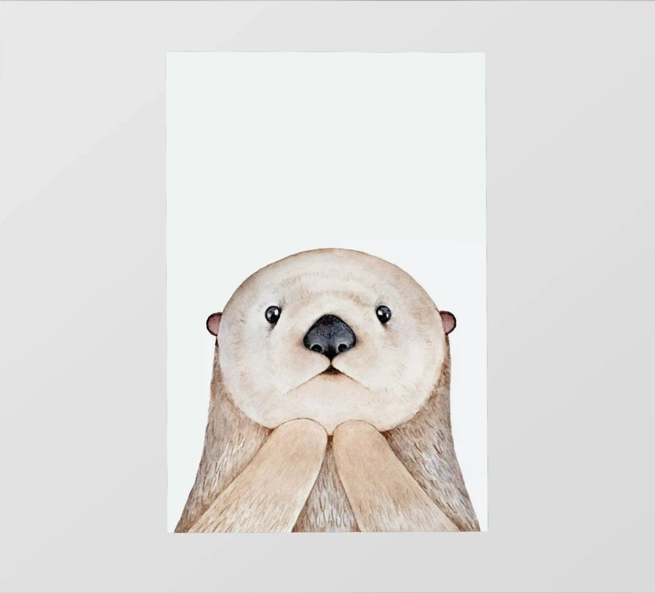 Olle The Otter pellicola backlit da Little Flourishes