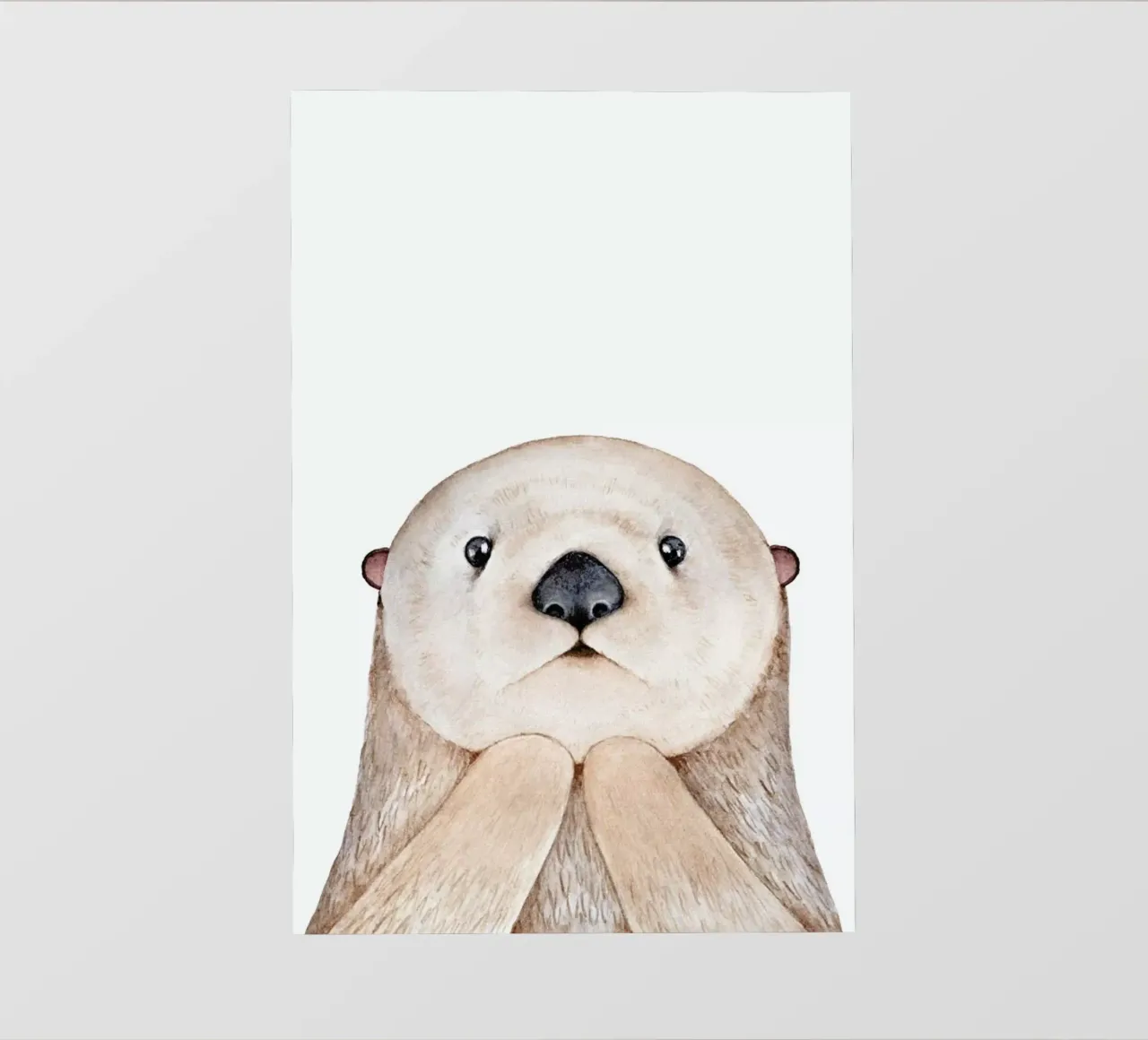 Olle The Otter telo in pvc da Little Flourishes