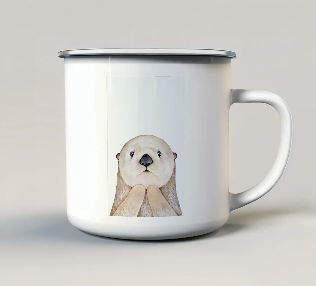 Olle The Otter emaille mok van Little Flourishes