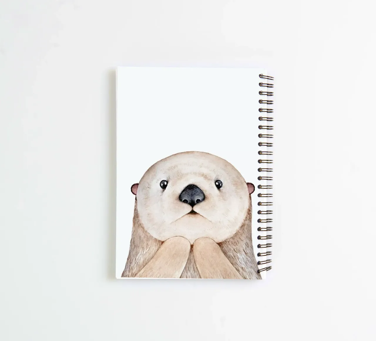 Olle The Otter spiral notebook by Little Flourishes