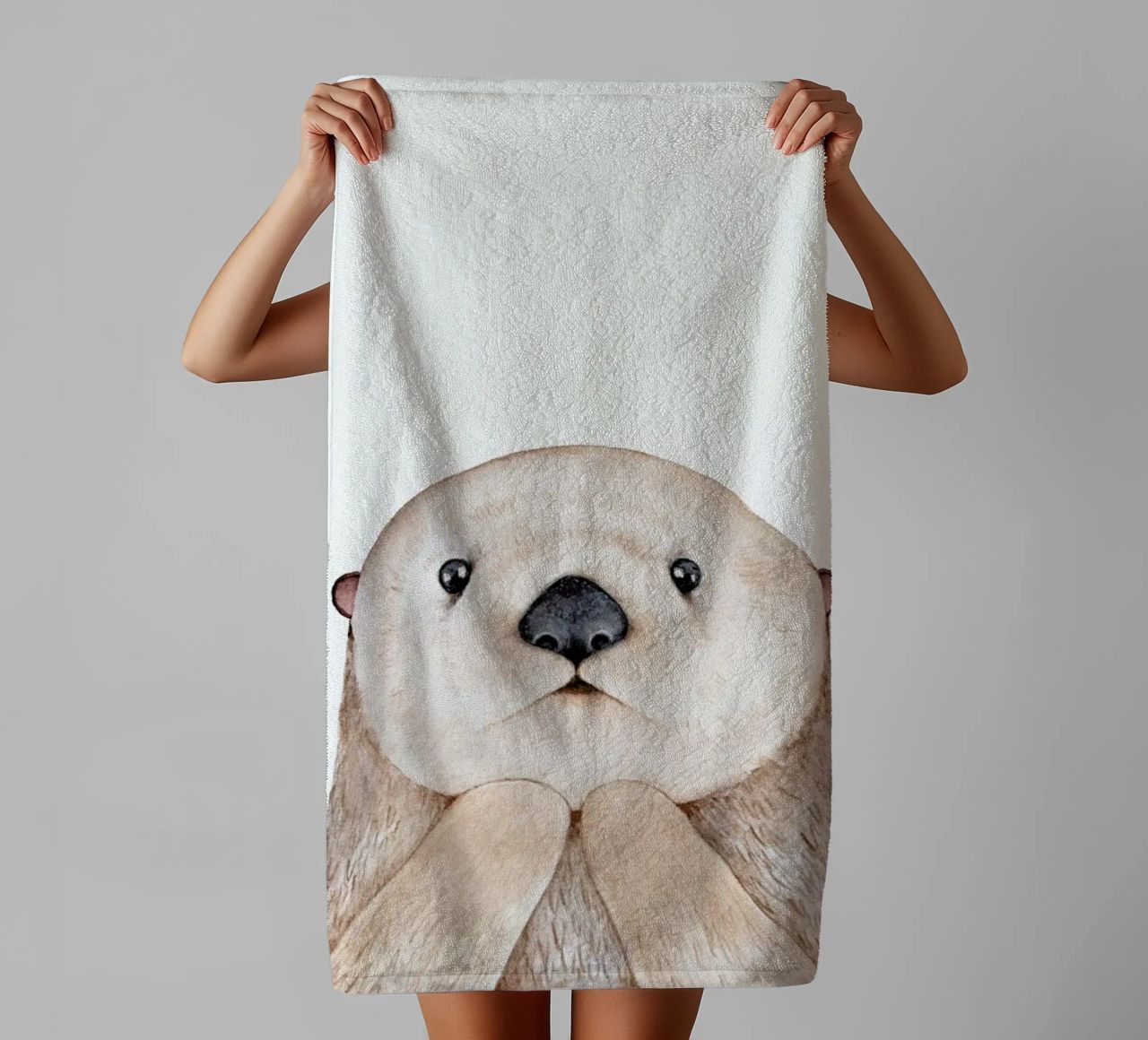 Olle The Otter asciugamano da bagno da Little Flourishes