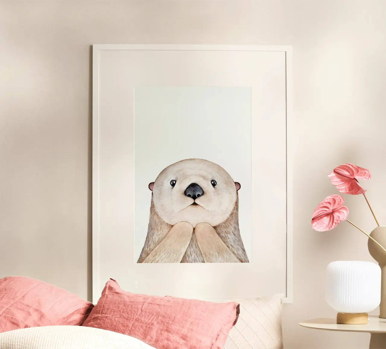 Olle The Otter poster da Little Flourishes