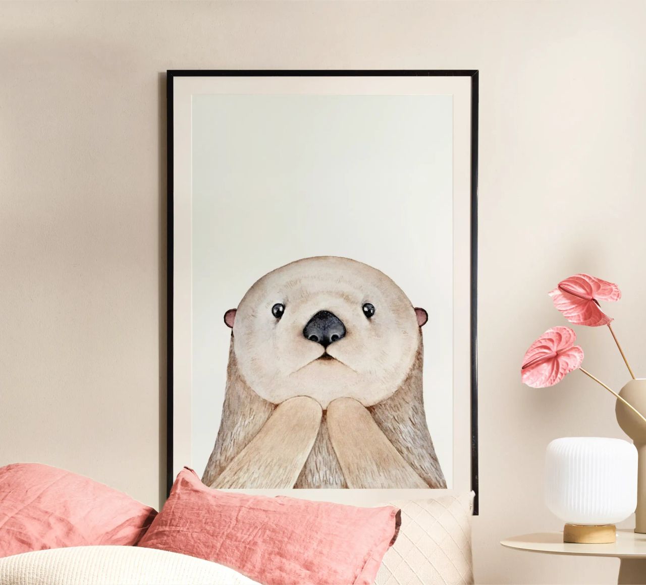 Olle The Otter poster da Little Flourishes