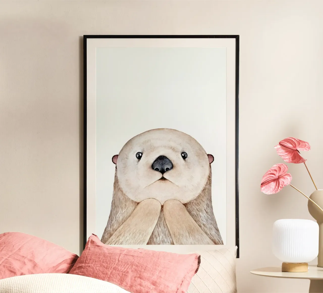 Olle The Otter poster da Little Flourishes