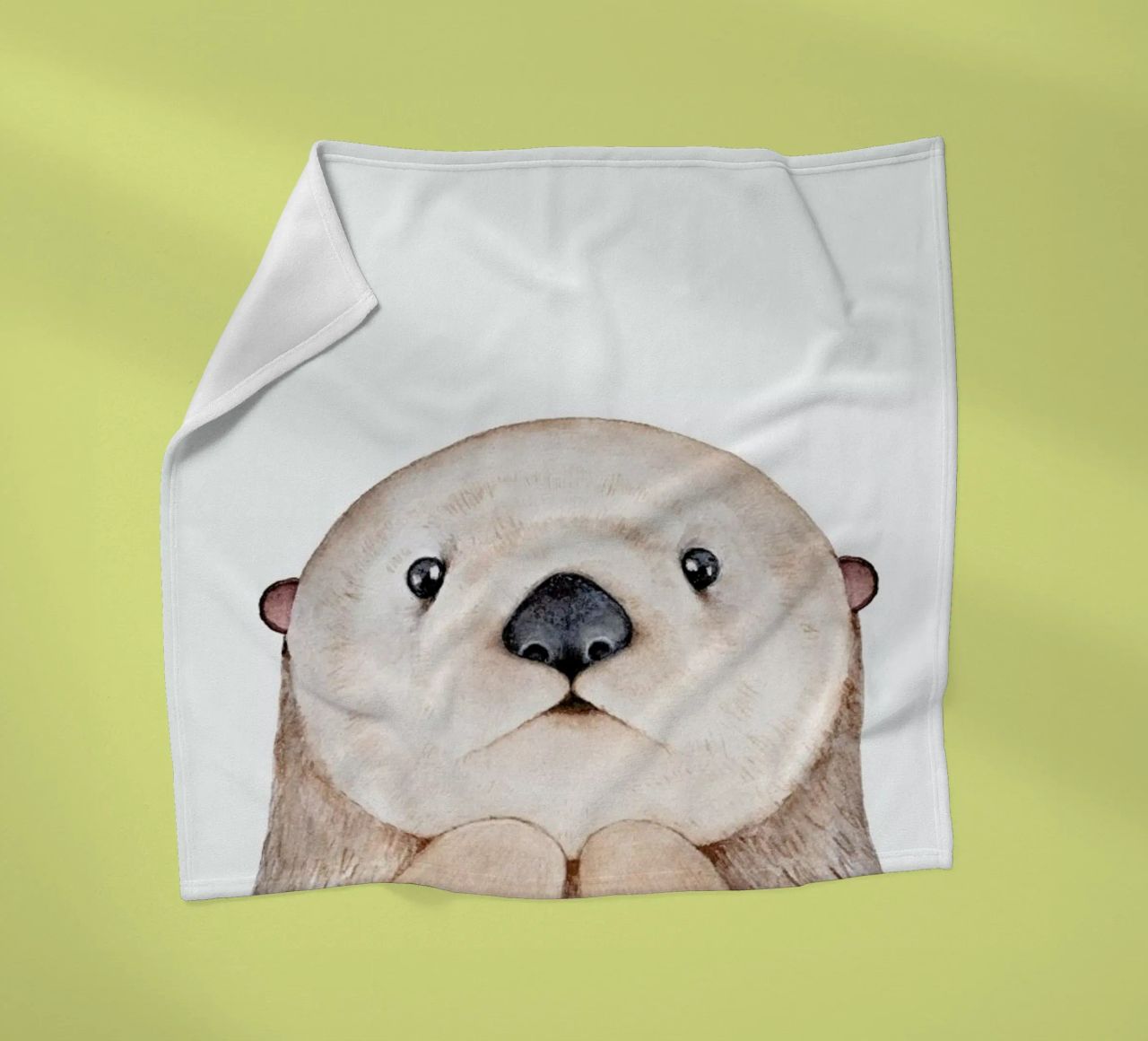 Olle The Otter coperta in pile da Little Flourishes