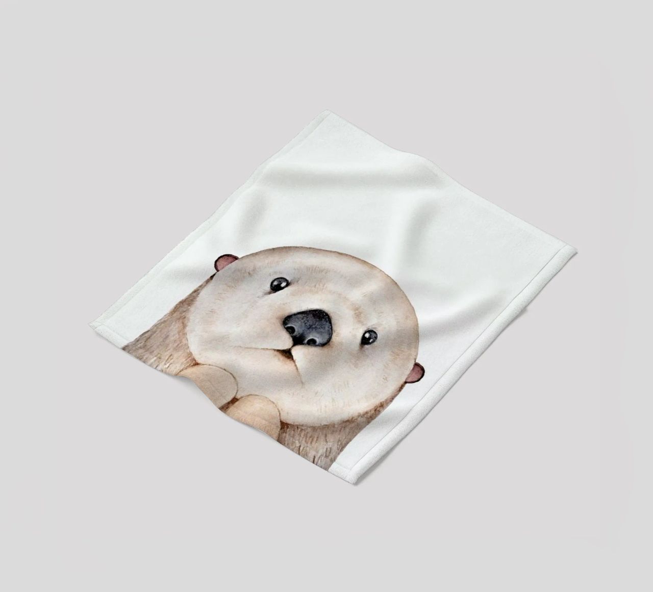 Olle The Otter coperta in pile da Little Flourishes
