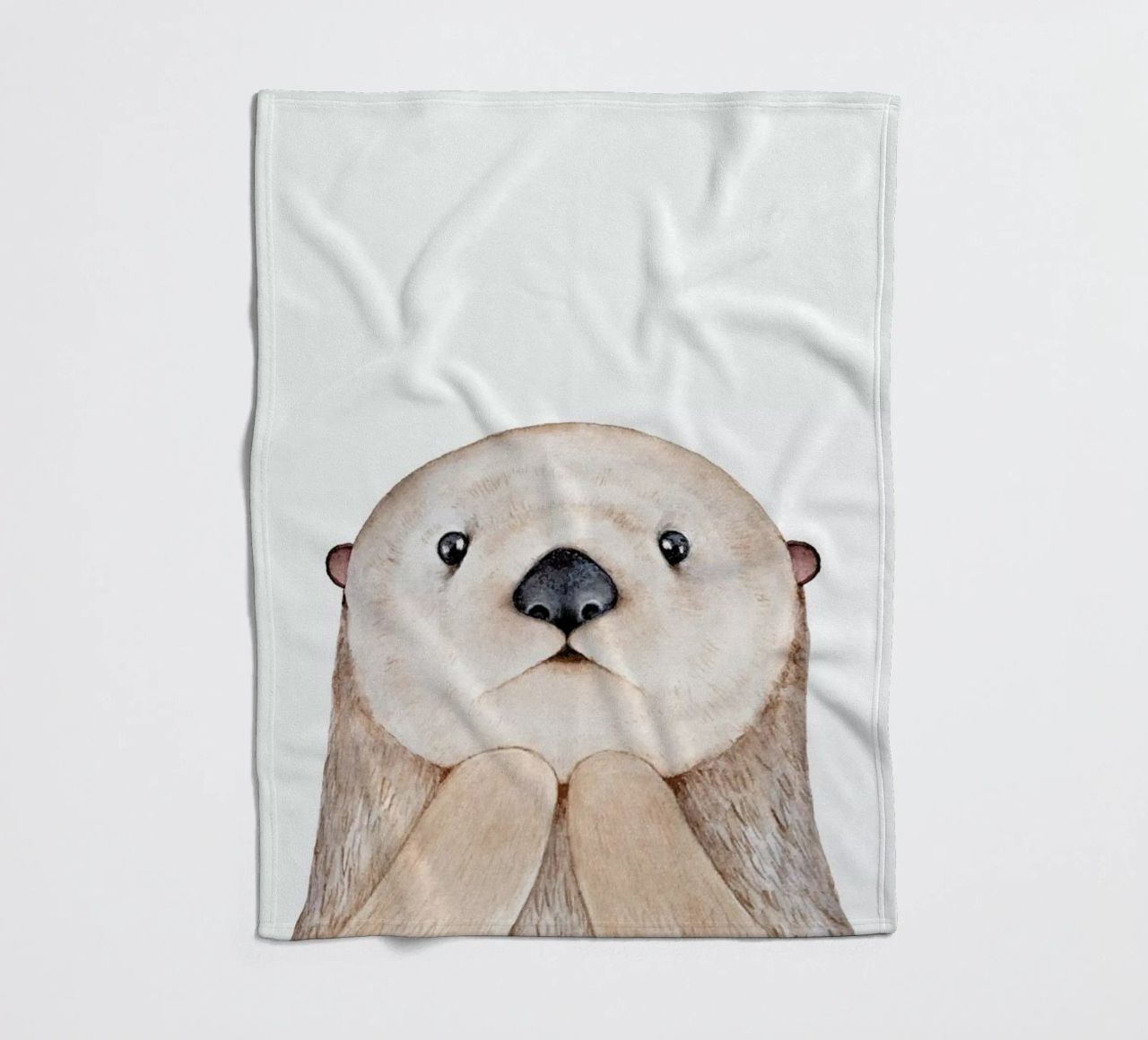 Olle The Otter coperta in pile da Little Flourishes