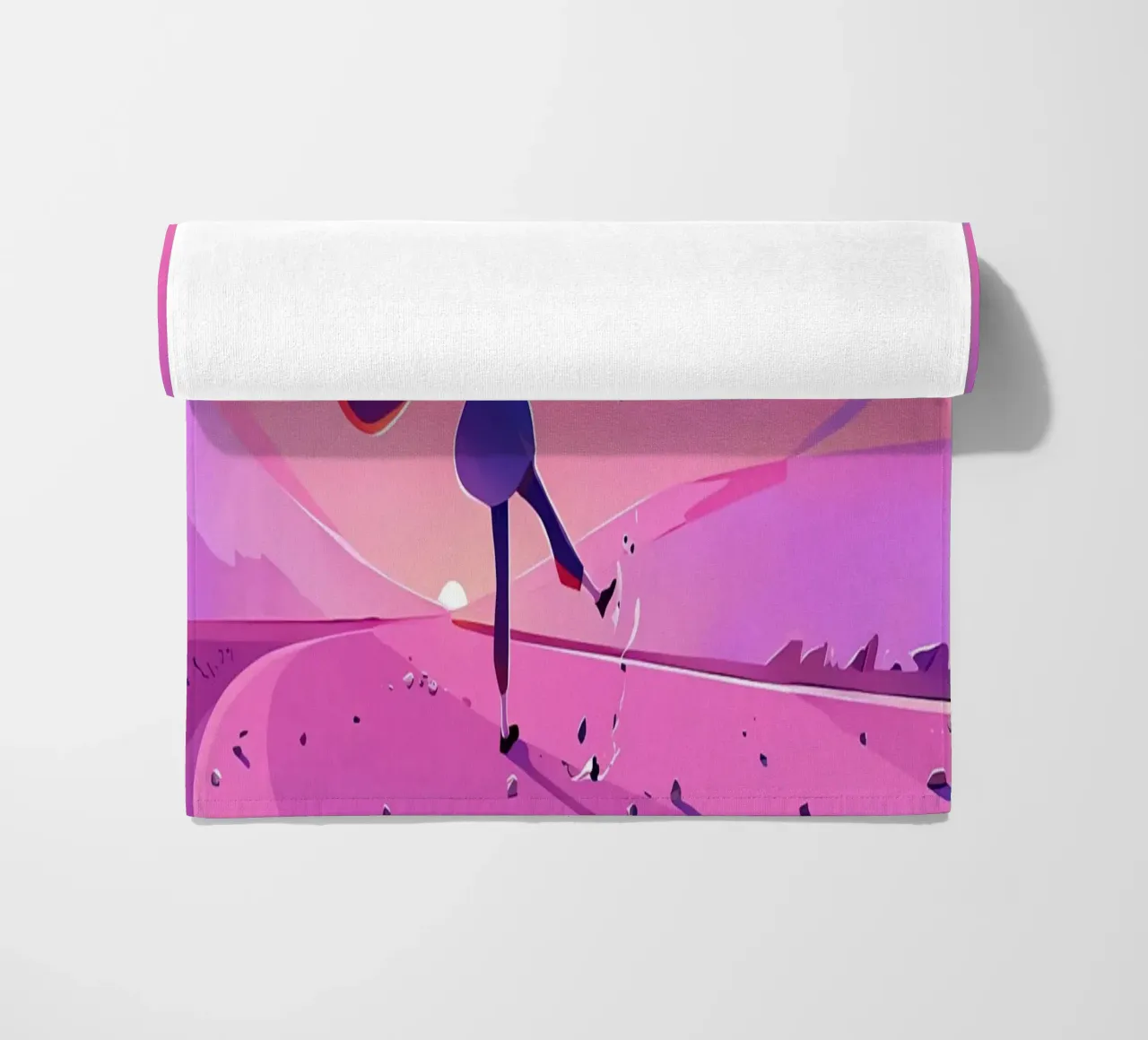 Arte Lofi di Walking Alone telo mare da LoFi Gallery