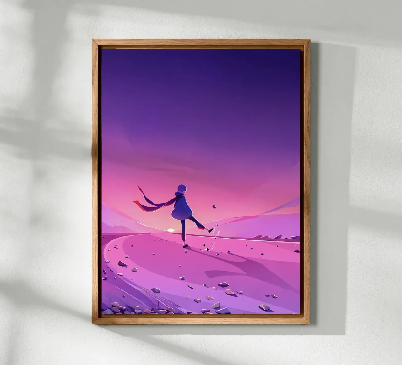 Arte Lofi di Walking Alone alluminio dibond da LoFi Gallery