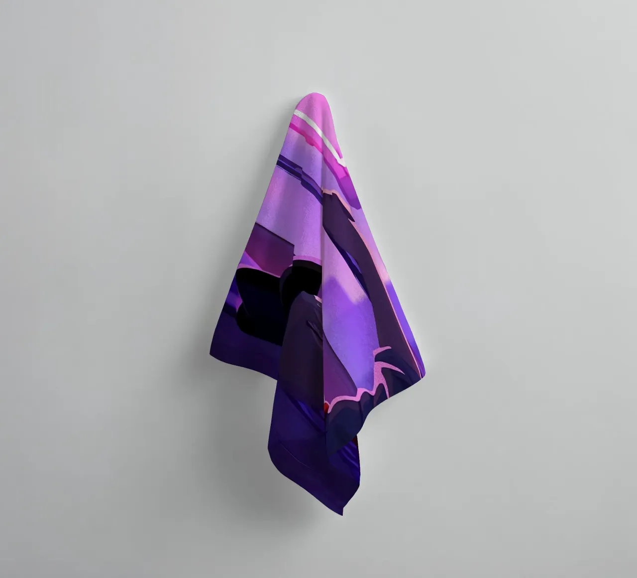 Cowboy At Evening Looking Outside The Window Lofi Art towel by LoFi Gallery