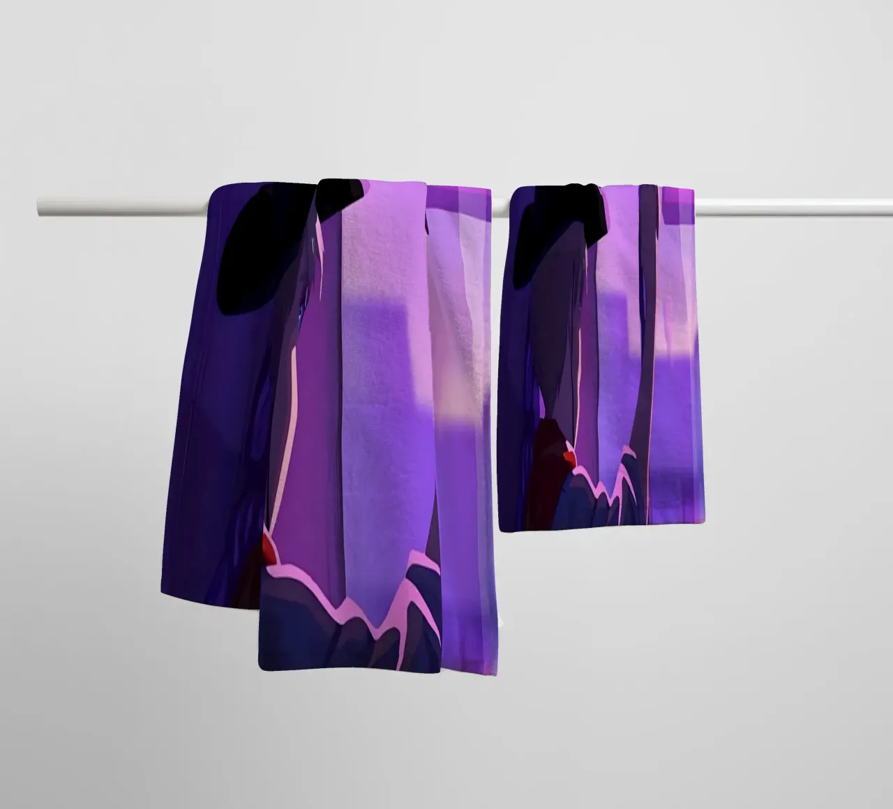 Cowboy At Evening Looking Outside The Window Lofi Art towel by LoFi Gallery